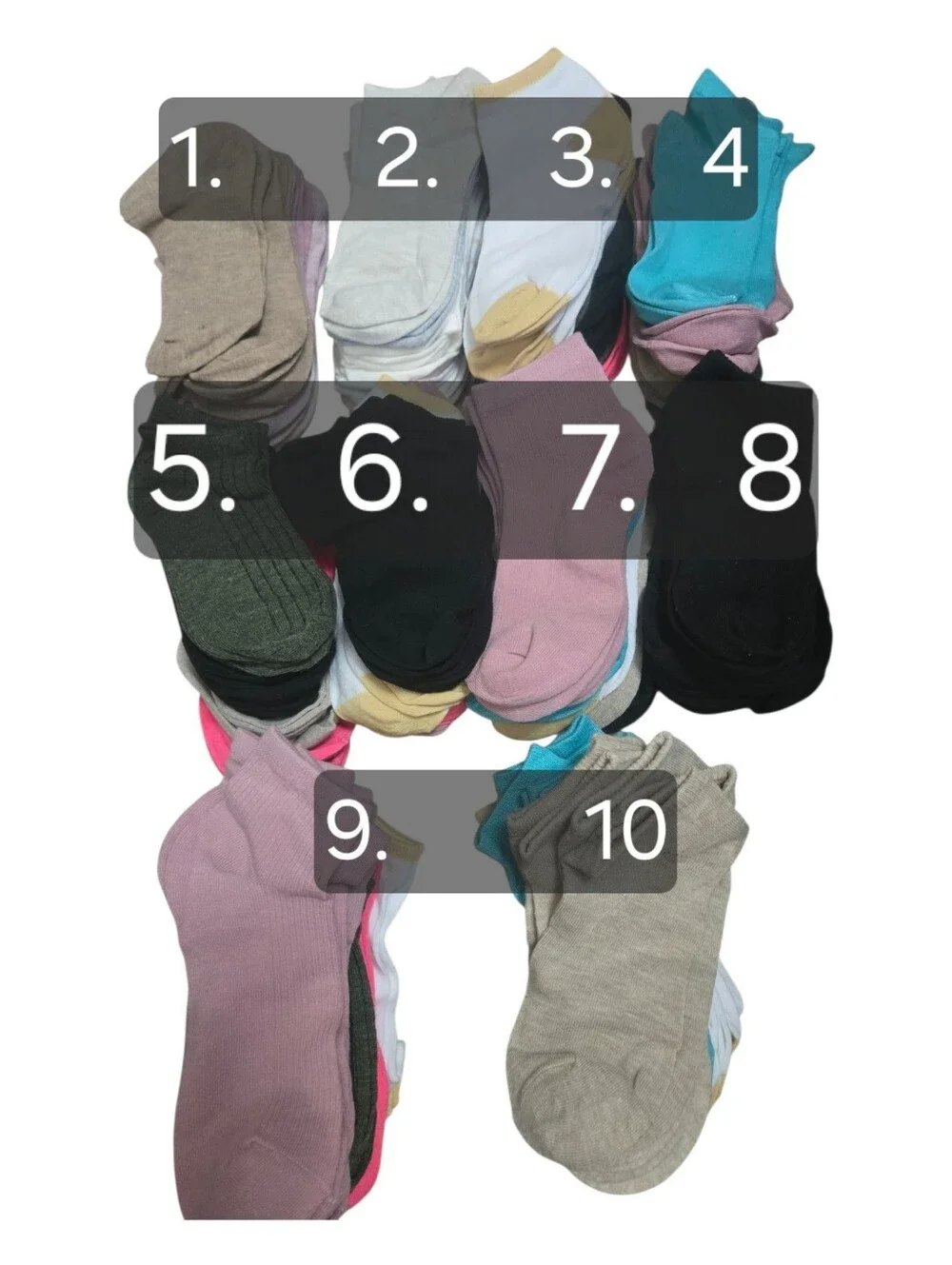 Women’s Socks 10‑Pack • New • Ankle • Soft Cotton. Pick What Number